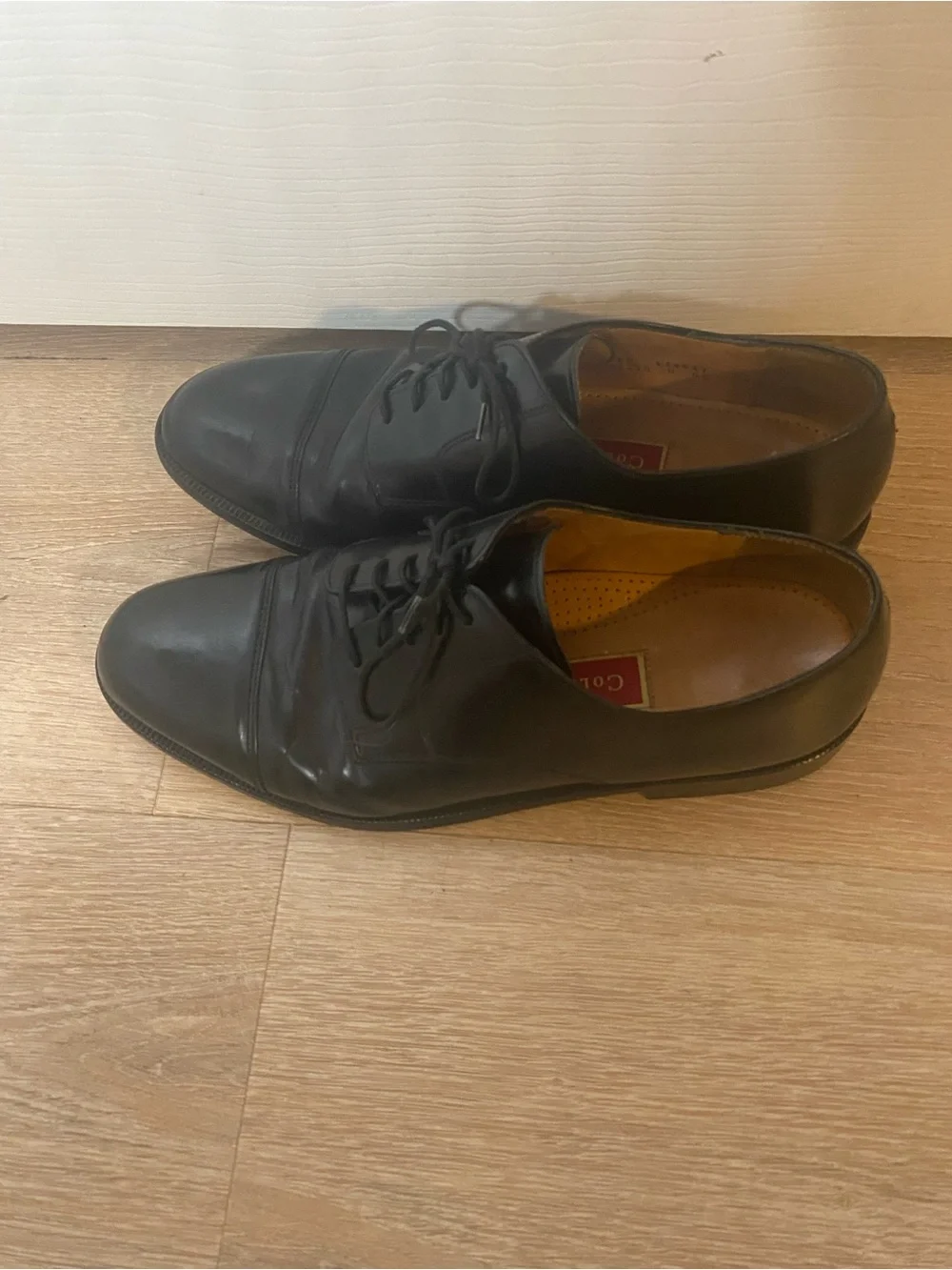 Cole Haan Black Leather Derby Dress Shoes